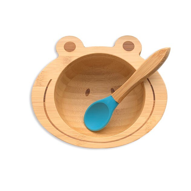 Bamboo Baby Plate Feeding Bowl